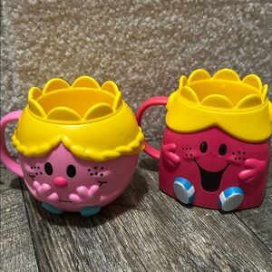 Little Miss chatterbox and princess mug Happy McDonald’s plastic Mugs 2020